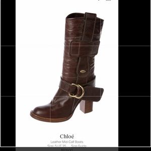 Chloe leather boots